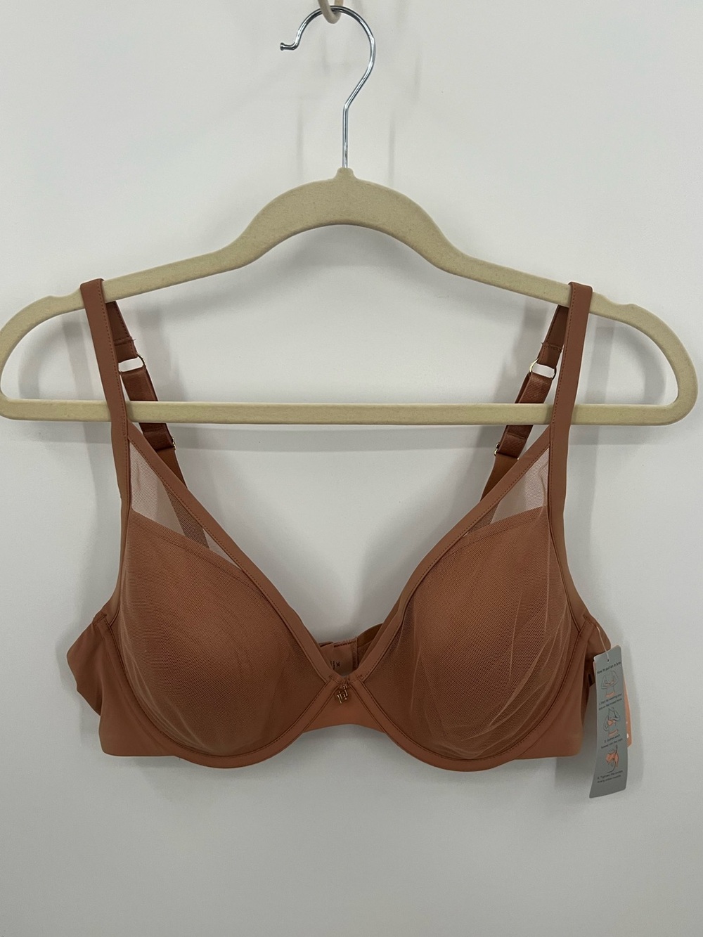 ThirdLove Classic Contour Plunge Brown Nude Underwire Bra